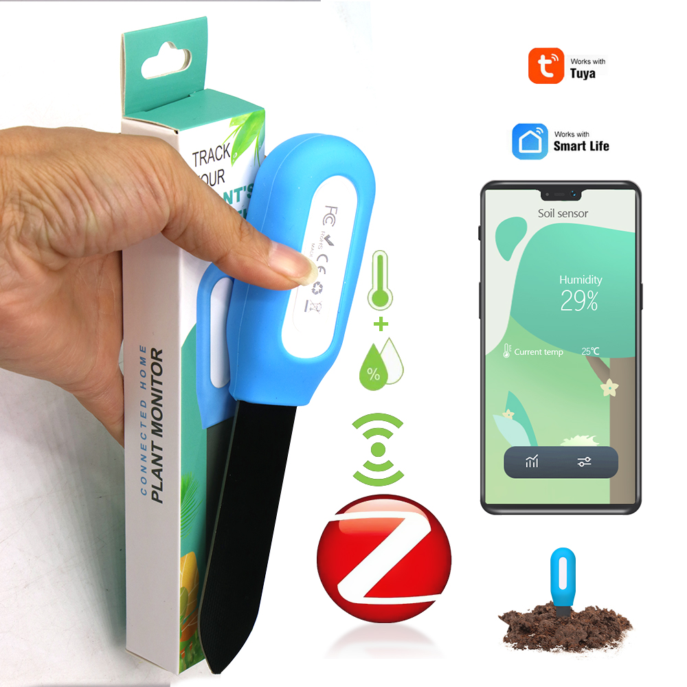 Smart Garden Monitor - Slimme Zigbee-bodemsensor voor huistuin, kasplanten, bloemvocht-