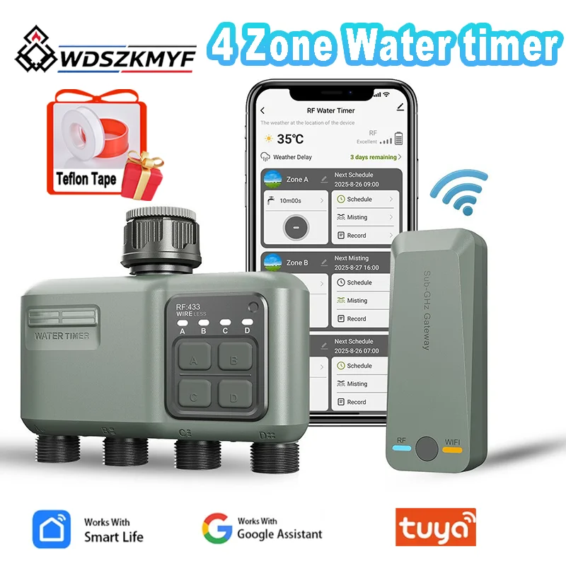 Smart Garden Lock - Zelfwatergevend plantensysteem WiFi Smart Timer RF433