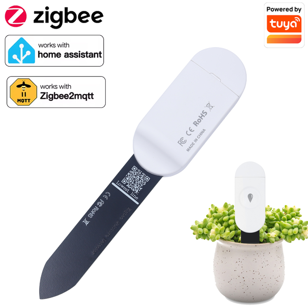 Smart Garden Monitor - Tuya Zigbee Temperatuur Vochtigheid Vocht Detector