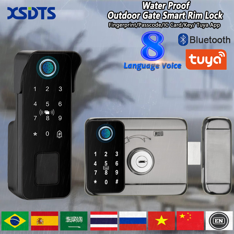 Smart Garden Lock - Waterdicht slim deurslot Vingerafdruk Buitentuin Afstandsbediening