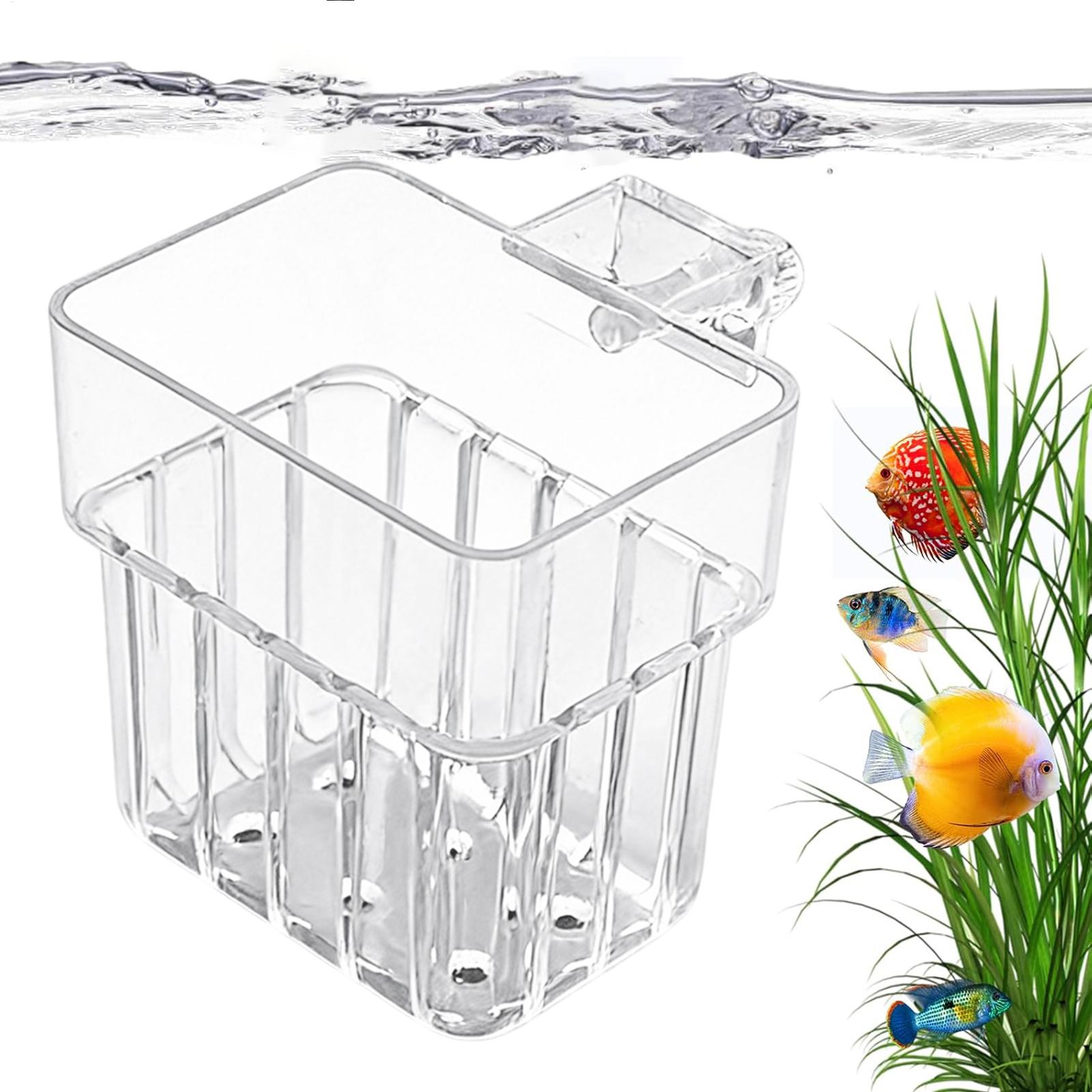 Hydroponic Grow Pod - Aquarium transparante hangpot, hangbare aquariumplantenhouder, waterplantenbevestiging,