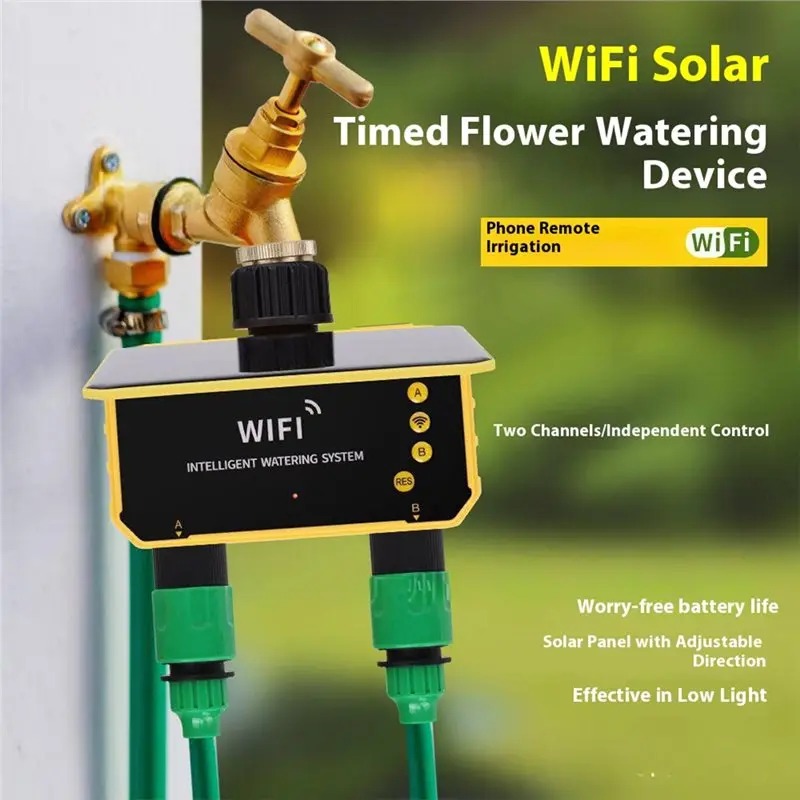 1/2 Uitgangen WIFI Zonne-irrig - Smart Garden Lock recensie en prijs