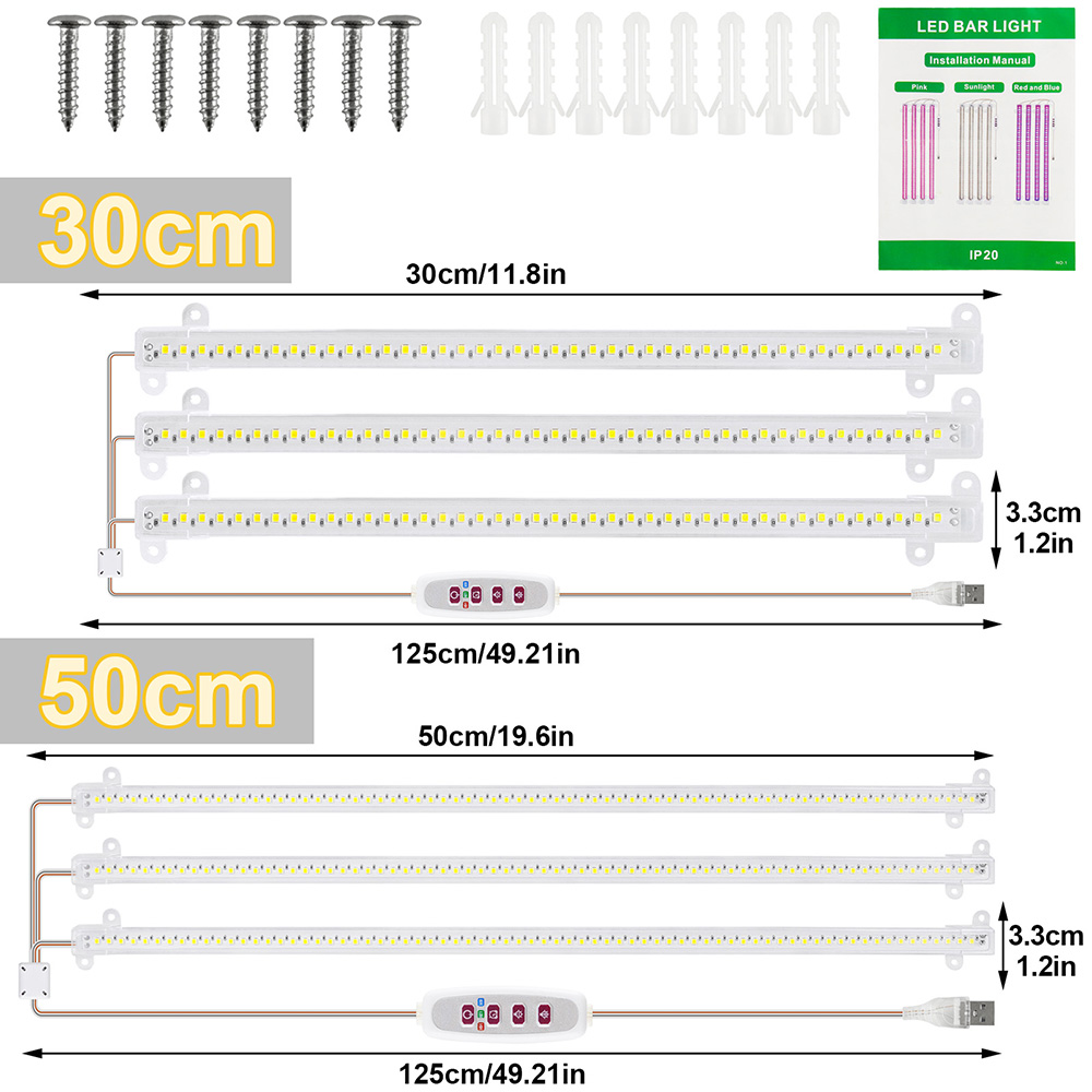 1/2/3/4Head Led Grow Light Str - Led Plant Light Strip recensie en prijs
