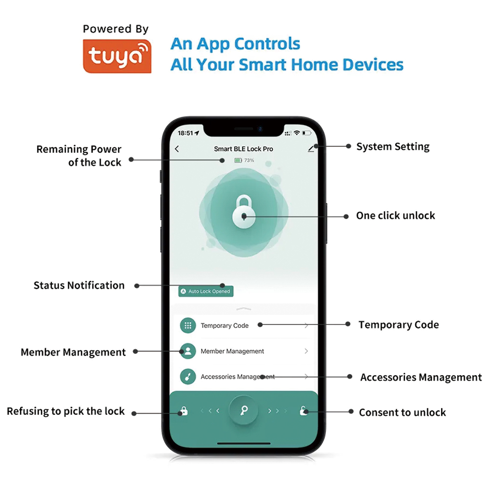 TYSH Tuya Smart Automatische V - Smart Garden Lock recensie en prijs