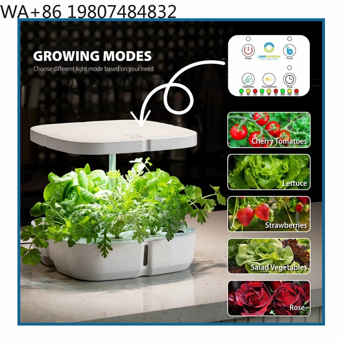 8-delige mini hydrocultuur kwe - Hydroponic Grow Pod recensie en prijs
