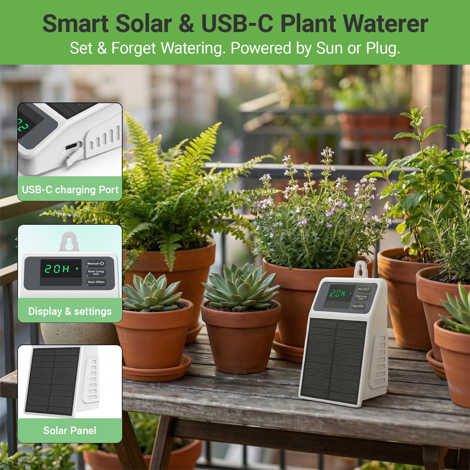 Verbeterd zonne-energie druppe - Smart Garden Sprinkler recensie en prijs