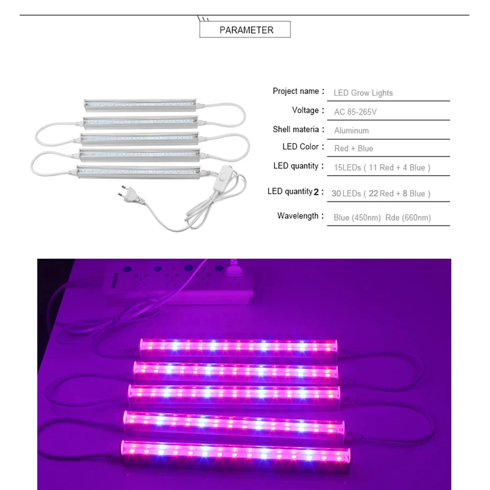 12 inch LED plantengroeilampst - Led Plant Light Strip recensie en prijs