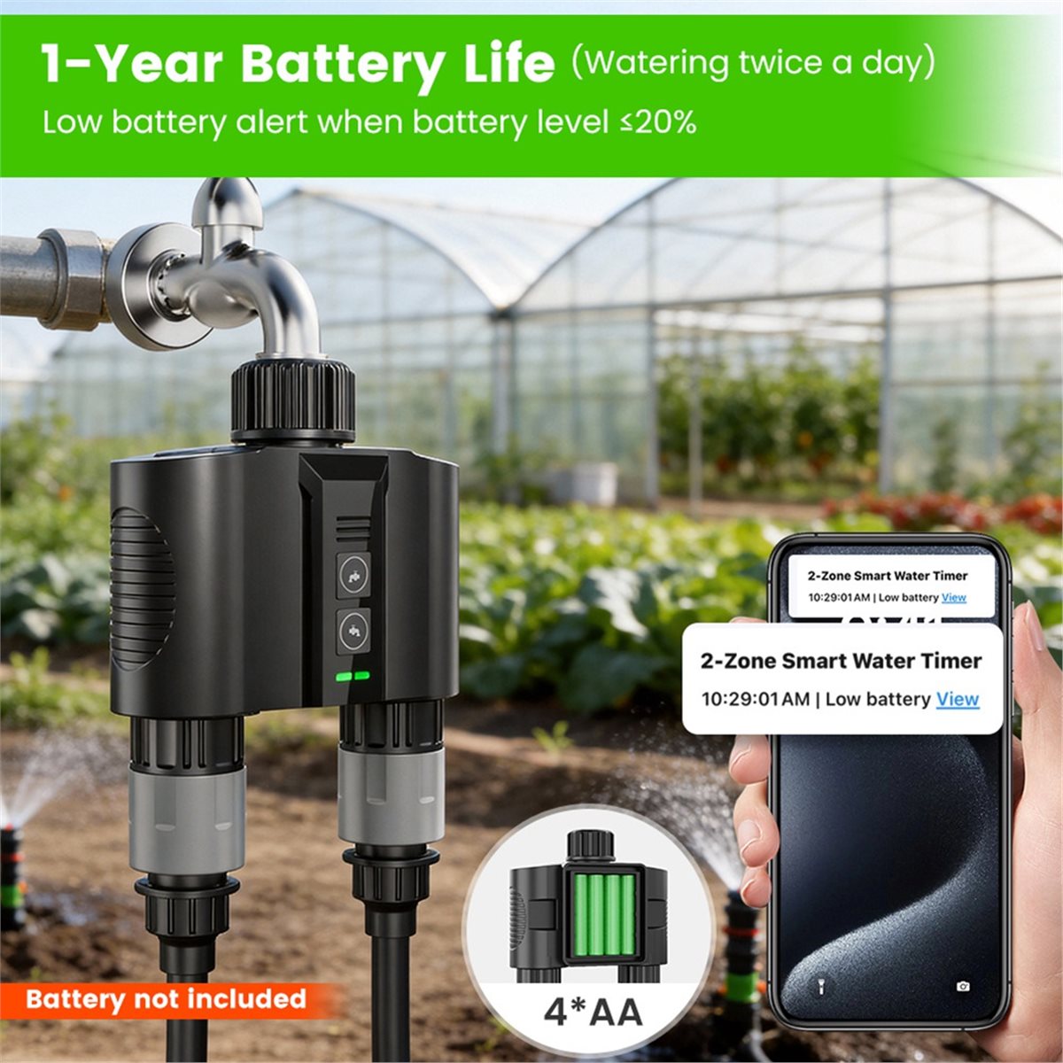 Y17A 1 Set WiFi Water Timer vo - Smart Garden Sprinkler recensie en prijs