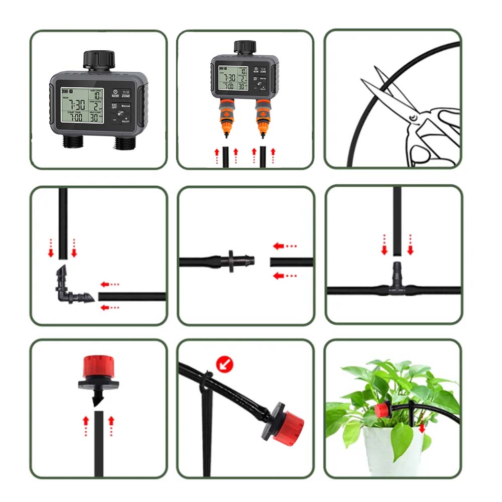 Dual Zone onafhankelijke displ - Smart Garden Sprinkler recensie en prijs