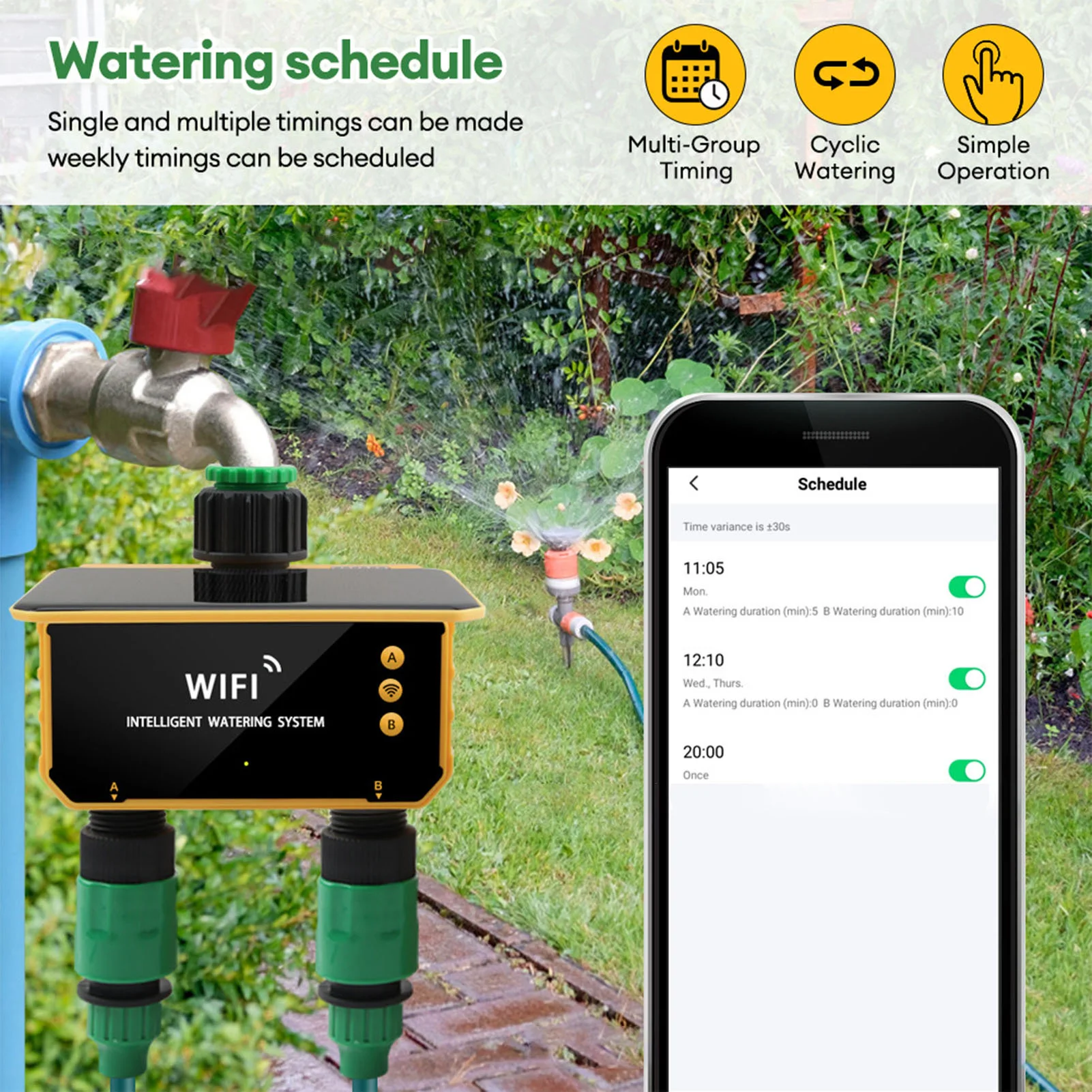 Solar WiFi Smart Irrigatie Tim - Smart Garden Sprinkler recensie en prijs
